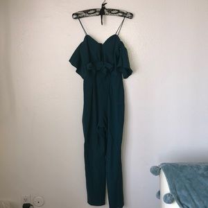 DARK GREEN BLUE Party Jumpsuit SIZE XS